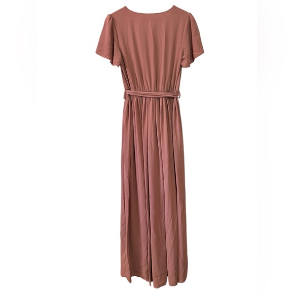 Baltic Born Women’s Kristina Maxi Dress Rosy Brown Size M FLAW Bridesmaid Formal - Picture 2 of 8